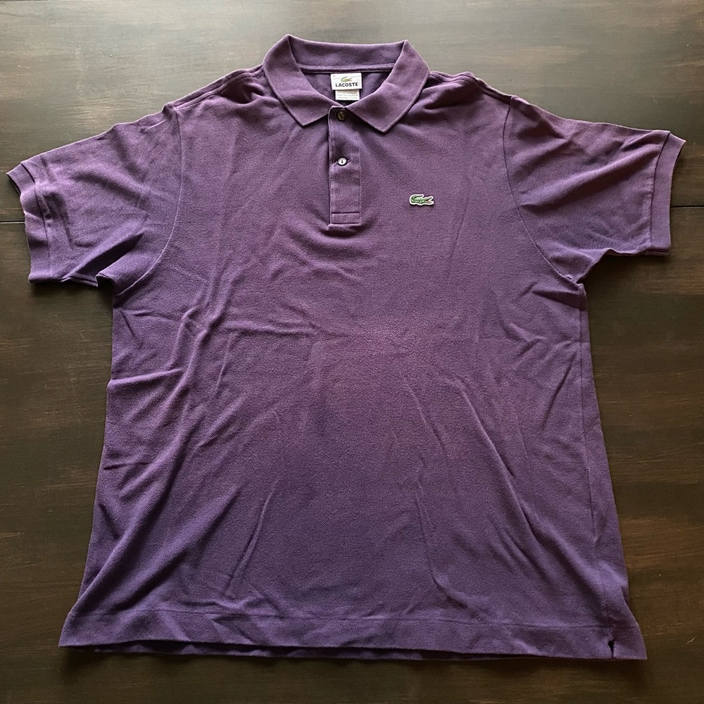 Lacoste Purple Polo Shirt Size 6